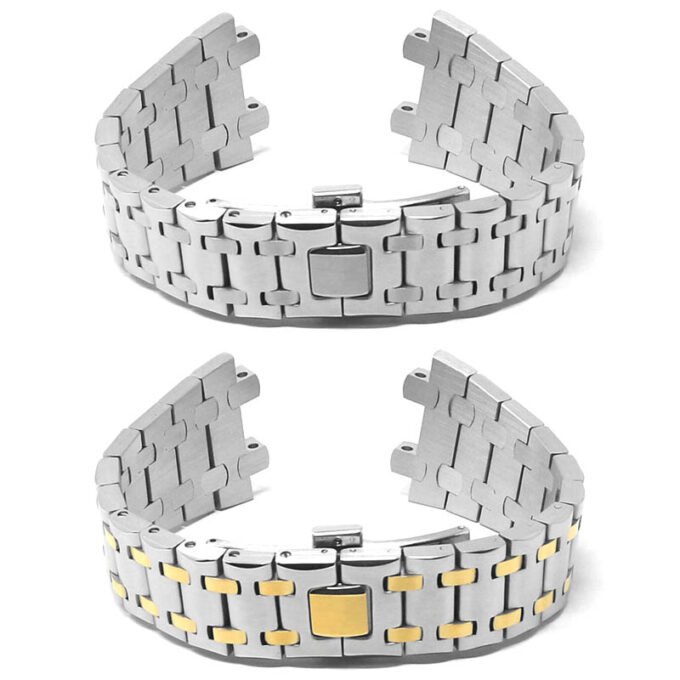 m.ap2 All Color StrapsCo 28mm Stainless Steel Watch Band for Audemars Piguet Royal Oak Offshore