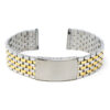 M.bd2.2t Main Two Tone StrapsCo Stainless Steel Vintage Beads Of Rice Bracelet Quick Release Strap 18mm 19mm 20mm 21mm 22mm