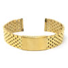 m.bd2 .yg Main Yellow Gold StrapsCo Stainless Steel Vintage Beads of Rice Bracelet Quick Release Strap 18mm 19mm 20mm 21mm 22mm