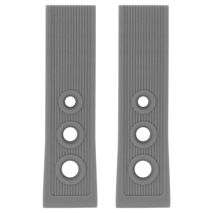 r.brt1 .7 Up Grey StrapsCo Rubber Watch Band Strap for Breitling Navitimer Deployant Clasp