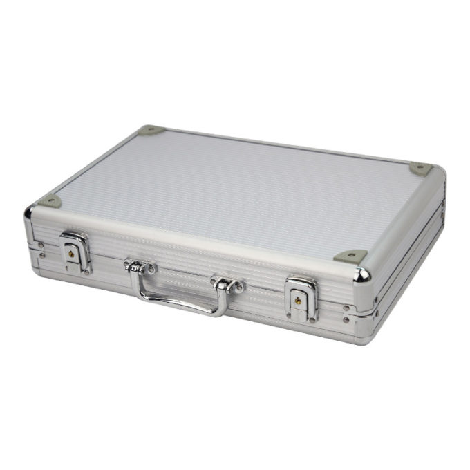 wb22.ss Bottom StrapsCo Aluminum Watch Box for 24 Watches