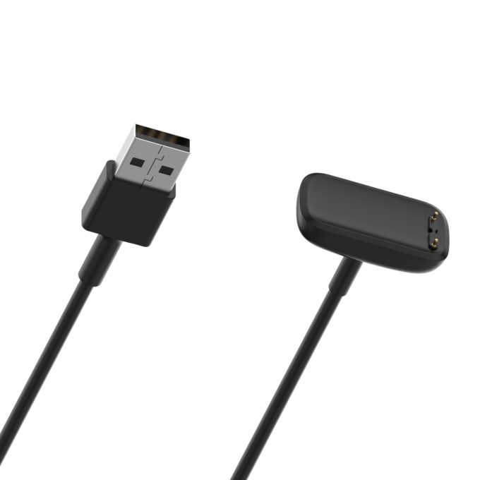fb.ch22 Alt 2 Black StrapsCo Replacement USB Charger Cable Compatible with Fitbit Luxe