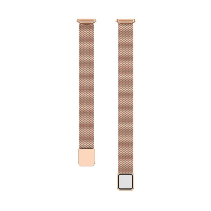 fb.m146.rg Up Rose Gold StrapsCo Stainless Steel Mesh Watch Band for Fitbit Luxe