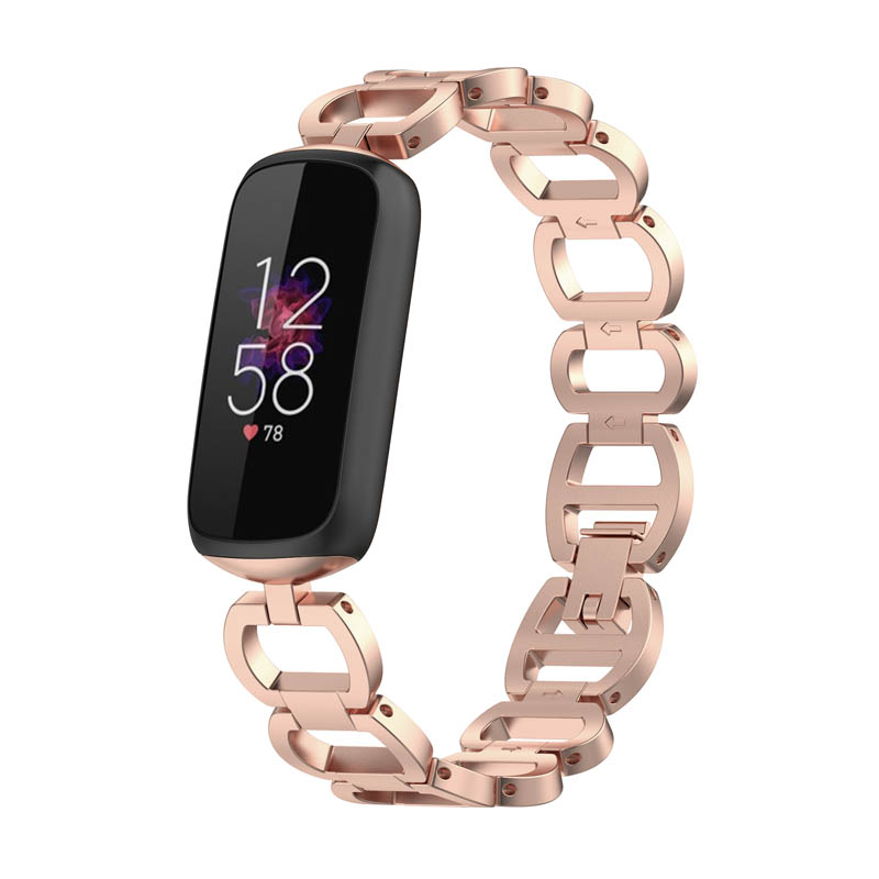 StrapsCo Metal Alloy Link Jewelry Watch Bracelet Band for Fitbit