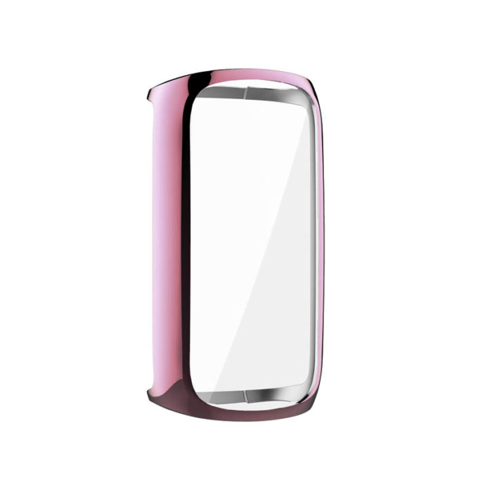 fb.pc17.13 Main Pink StrapsCo TPU Smart Watch Protective Case Fitbit Luxe Protector