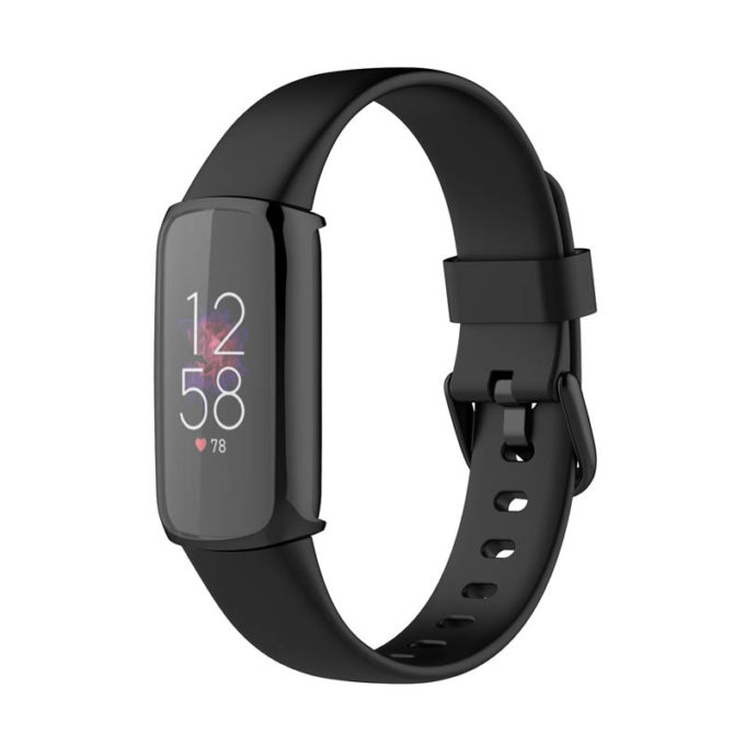 fb.pc17.mb Alt Black StrapsCo TPU Smart Watch Protective Case Fitbit Luxe Protector
