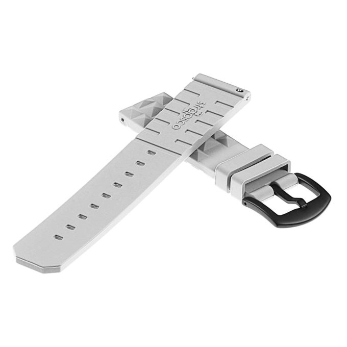 Pu16.7a.mb Cross Light Grey StrapsCo Super Waffle Silicone Rubber Watch Band Strap