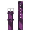 s.ny6 .18 Up Purple Stripe StrapsCo Nylon Canvas Watch Band Strap 1