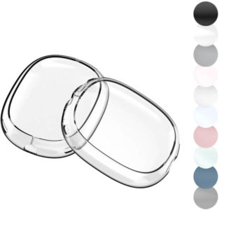 a.ap2 .22a Gallery Clear StrapsCo Smooth Silicone Rubber Earphone Covers for Apple AirPods Max