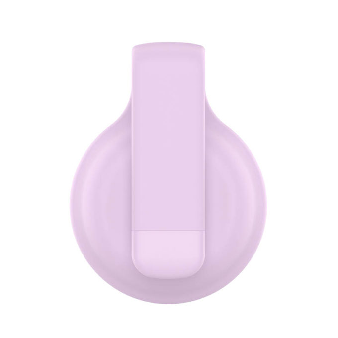 a.at4 .18 Back Lavender StrapsCo Silicone Rubber Clip Apple AirTag Holder Protective Case