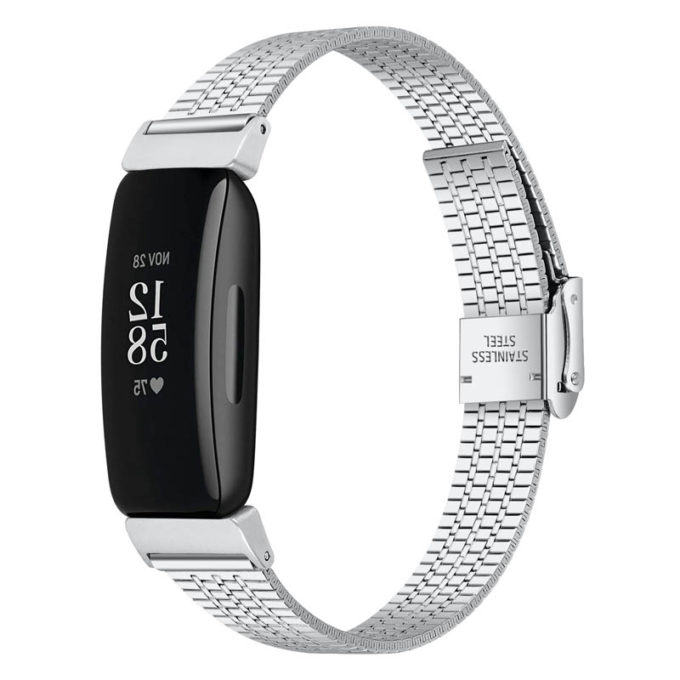fb.m142.ss Main StrapsCo Modern Metal Band for Fitbit Inspire 2