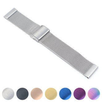 m14.ss Gallery Silver Quick Release Mesh Band 18mm 20mm 22mm