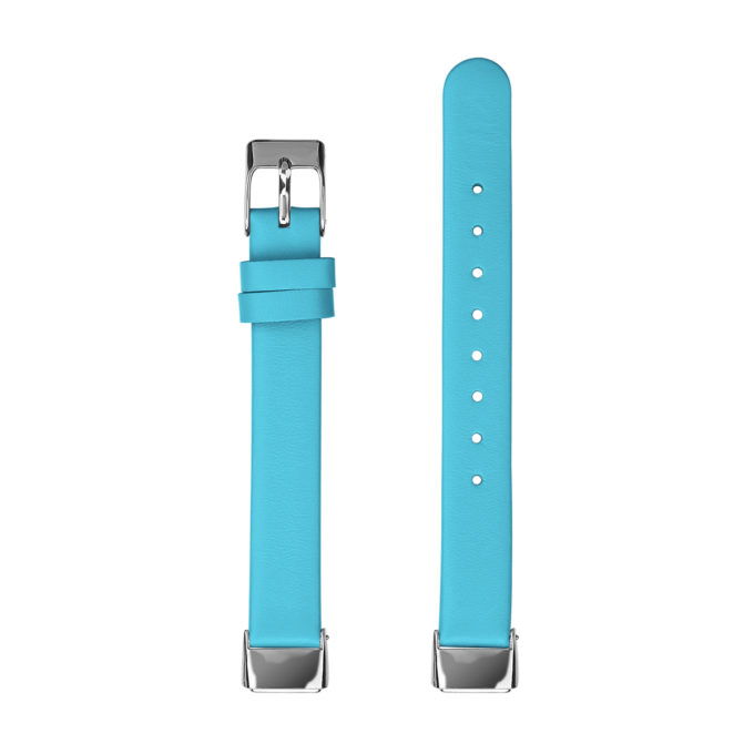 fb.l42.5 Upright Blue StrapsCo Leather Band for Fitbit Luxe Genuine Leather Strap Band