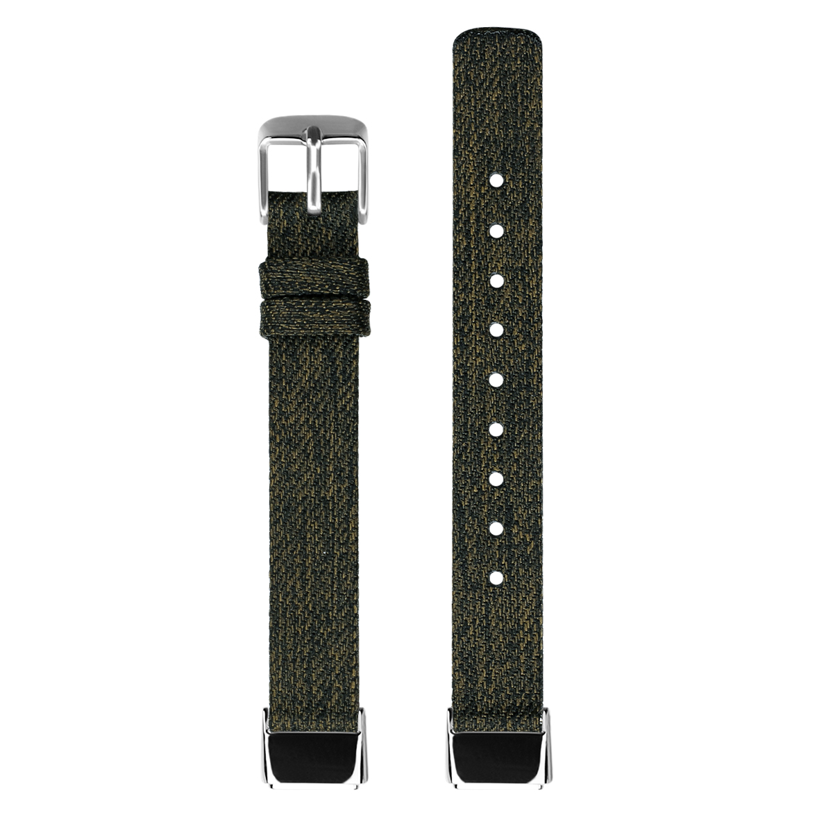 StrapsCo Nylon Canvas Watch Band Strap for Fitbit Luxe Small-Medium Medium-Large