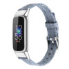 fb.ny37.5a Angle Denim StrapsCo Canvas Strap for Fitbit Luxe Nylon Canvas Strap Band