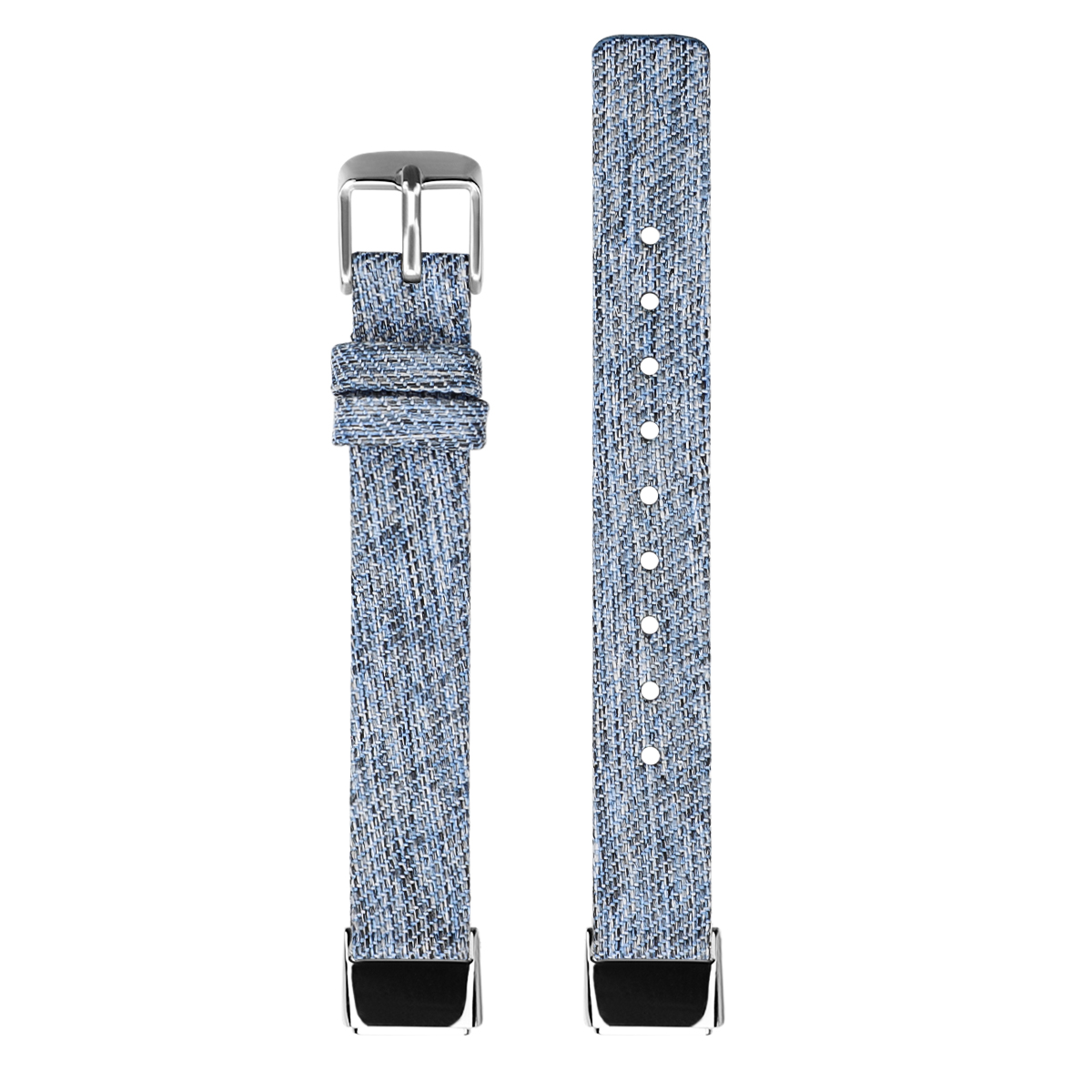 StrapsCo Nylon Canvas Watch Band Strap for Fitbit Luxe Small-Medium Medium-Large