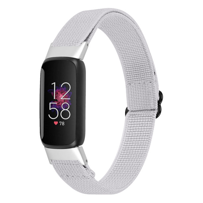 fb.ny40.22 Main White StrapsCo Patterned Nylon Strap for Fitbit Luxe