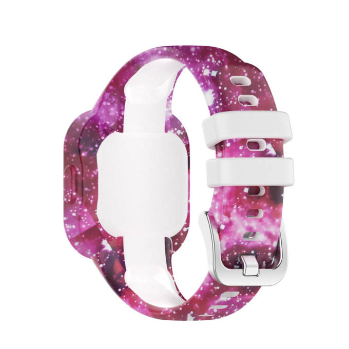 g.r66.22.n Back Pink Nebula StrapsCo Silicone Band for Garmin Vivofit Jr. 3 Rubber Watch Strap