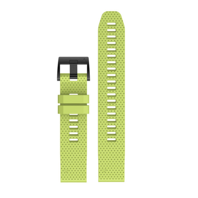 g.r71.11 Upright Green StrapsCo Silicone Strap for Garmin Fenix 5S Rubber Watch Band