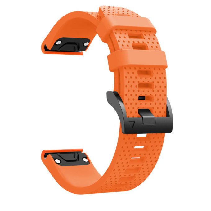 g.r71.12 Alternate Orange StrapsCo Silicone Strap for Garmin Fenix 5S Rubber Watch Band