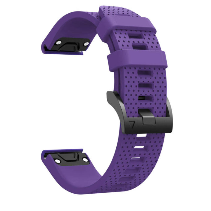 g.r71.18 Alternate Purple StrapsCo Silicone Strap for Garmin Fenix 5S Rubber Watch Band