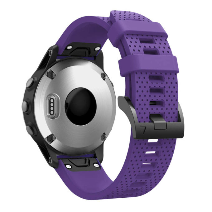 g.r71.18 Back Purple StrapsCo Silicone Strap for Garmin Fenix 5S Rubber Watch Band