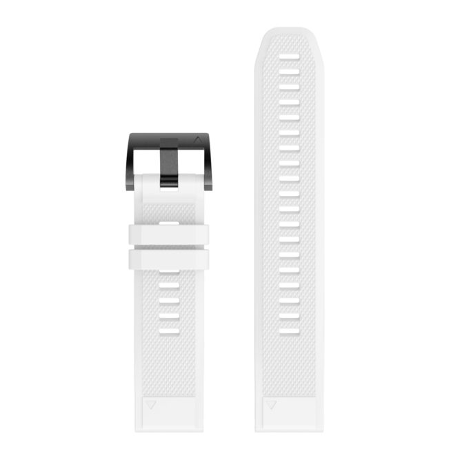 g.r71.22 Upright White StrapsCo Silicone Strap for Garmin Fenix 5S Rubber Watch Band