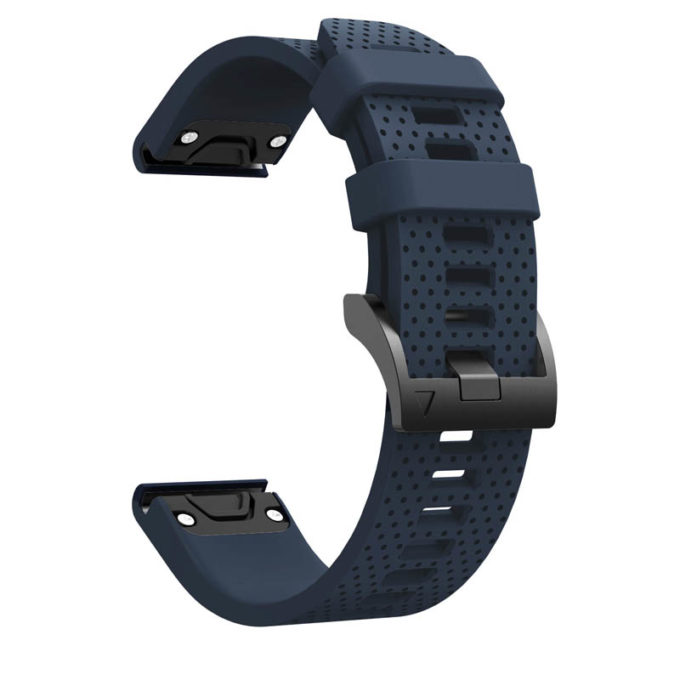 g.r71.5a Alternate Midnight Blue StrapsCo Silicone Strap for Garmin Fenix 5S Rubber Watch Band