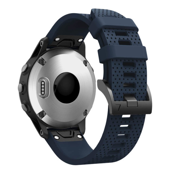g.r71.5a Back Midnight Blue StrapsCo Silicone Strap for Garmin Fenix 5S Rubber Watch Band