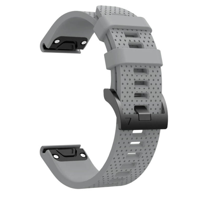 g.r71.7 Alternate Grey StrapsCo Silicone Strap for Garmin Fenix 5S Rubber Watch Band