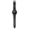 s.l1.1 Main Black StrapsCo Genuine Leather Silicone Hybrid Strap for Samsung Galaxy Watch 4 Rubber Band