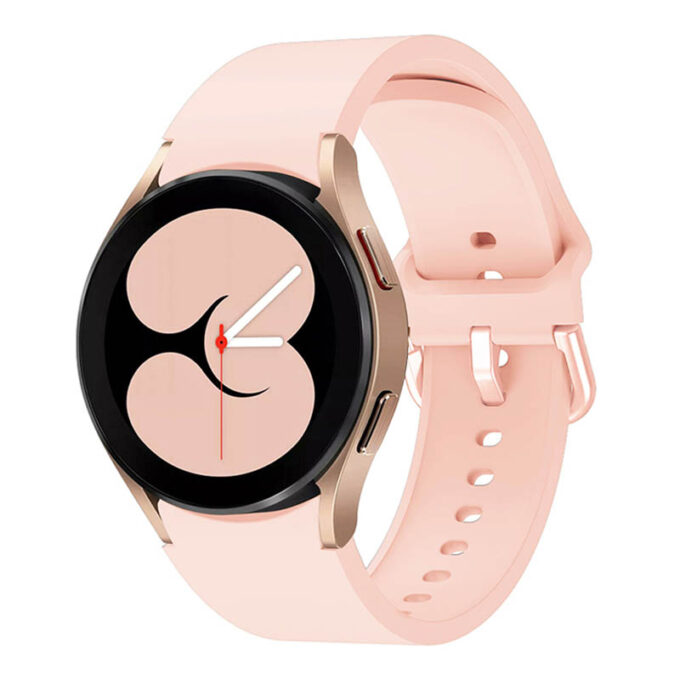 s.r27.13 Main Pink StrapsCo Rubber Sport Strap for Samsung Galaxy Watch 4 Silicone Band