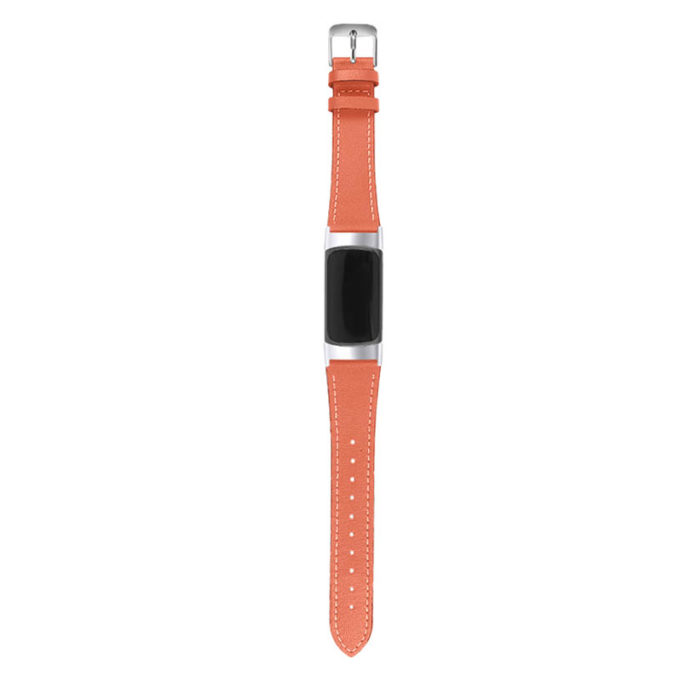 Fb.l46.12 Alternate Coral StrapsCo Genuine Leather Band For Fitbit Charge 5