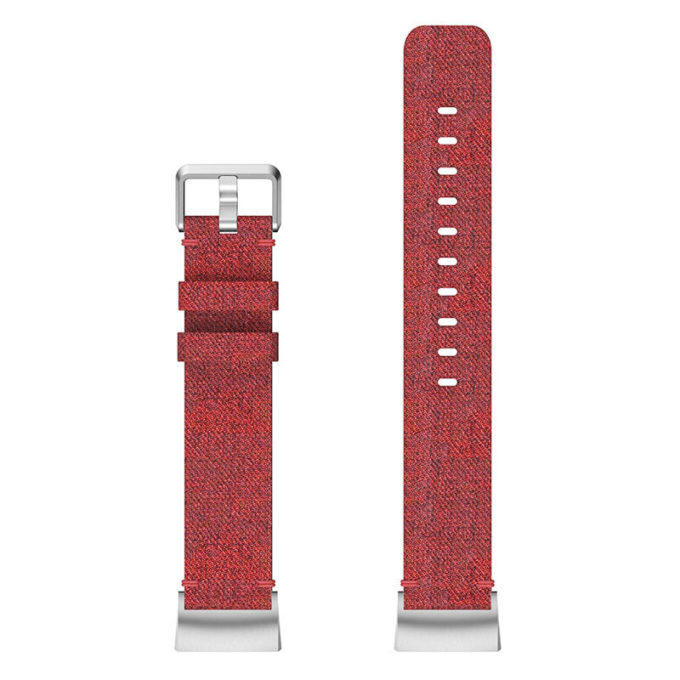Fb.ny43.6 Upright Red StrapsCo Canvas Strap For Fitbit Charge 5 Nylon Band