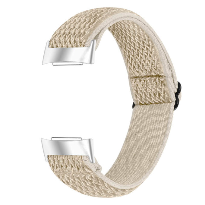 Fb.ny45.17 Back Beige StrapsCo Nylon Strap For Fitbit Charge 5 Canvas Band