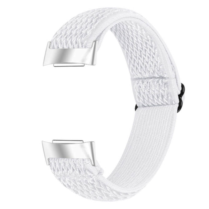 Fb.ny45.22 Back White StrapsCo Nylon Strap For Fitbit Charge 5 Canvas Band