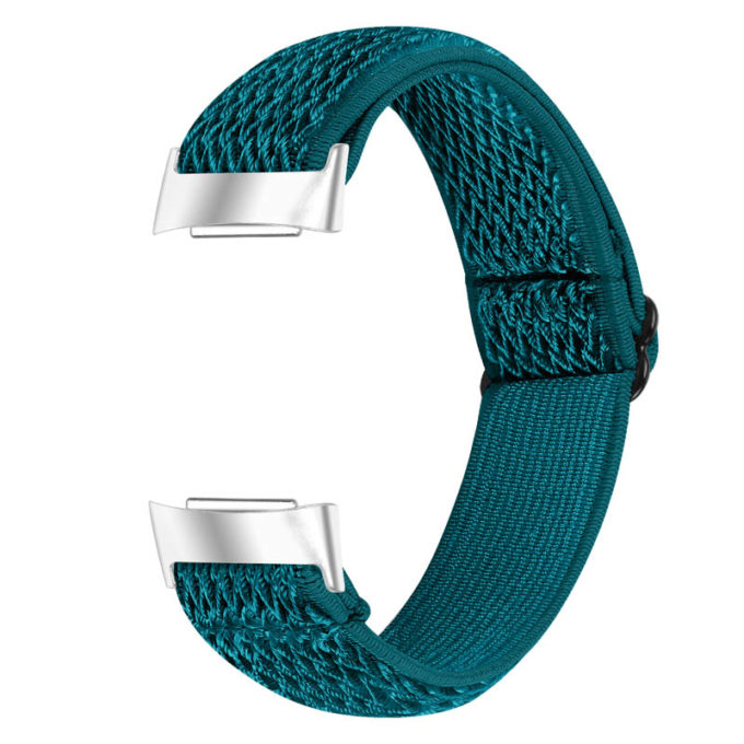Fb.ny45.5 Back Teal StrapsCo Nylon Strap For Fitbit Charge 5 Canvas Band