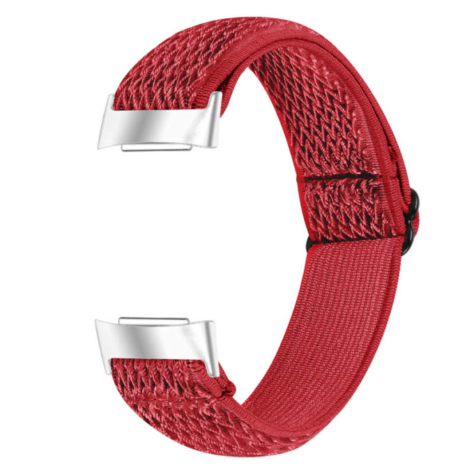 Fb.ny45.6 Back Red StrapsCo Nylon Strap For Fitbit Charge 5 Canvas Band