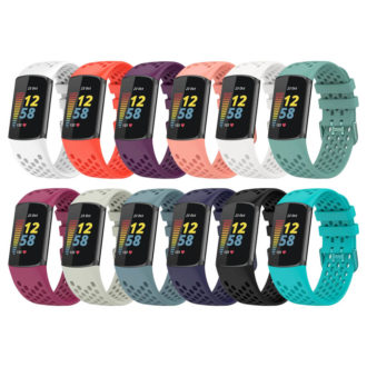 Fb.r71 All Color StrapsCo Rubber Sport Band For Fitbit Charge 5 Silicone Strap