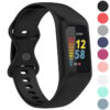 Fb.r74 Gallery (Black) StrapsCo Protective Case Strap For Fitbit Charge 5 TPU