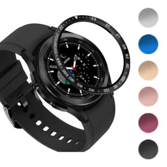 s.pc9 Gallery Black StrapsCo Protective Case for Samsung Galaxy Watch 4 42mm 46mm TPU Shield Guard
