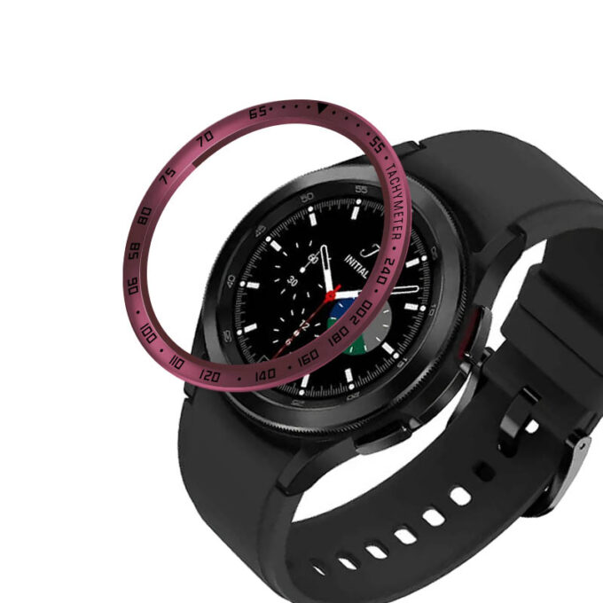s.pc9 .6 Main Sangria Red StrapsCo Protective Case for Samsung Galaxy Watch 4 42mm 46mm TPU Shield Guard