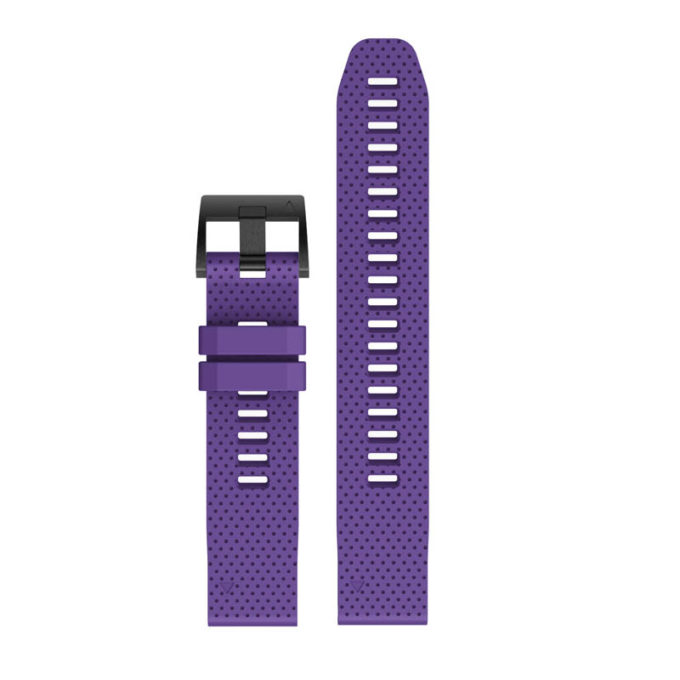g.r72.18 Upright Purple StrapsCo Silicone Strap for Garmin Fenix 5 5 Plus 6 Forerunner 935 Quatix 5