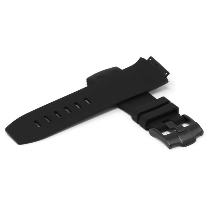 r.ap1 .1.mb Cross Black with Black Buckle StrapsCo Silicone Rubber Watch Band Strap for Audemars Piguet Royal Oak Concept