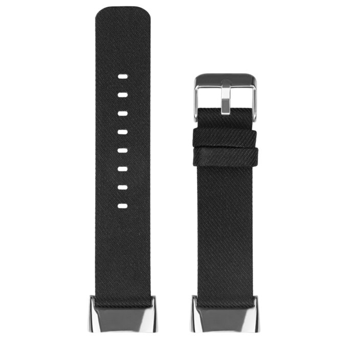 fb.ny48.1 Upright Black strapsco Canvas Band for Fitbit Charge 5