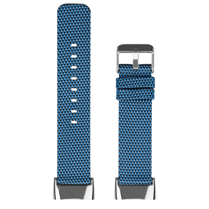 fb.ny48.5 Upright Executive Blue strapsco Canvas Band for Fitbit Charge 5