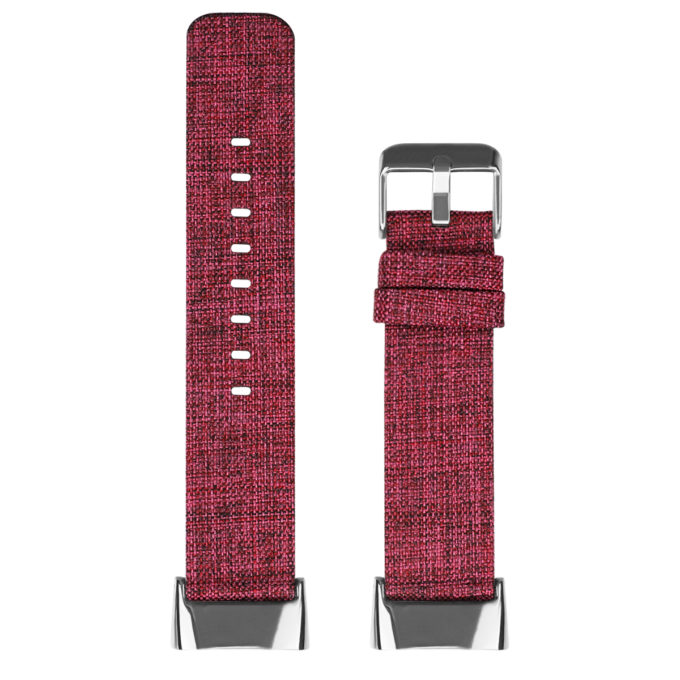 fb.ny48.6a Upright Sangria Red strapsco Canvas Band for Fitbit Charge 5