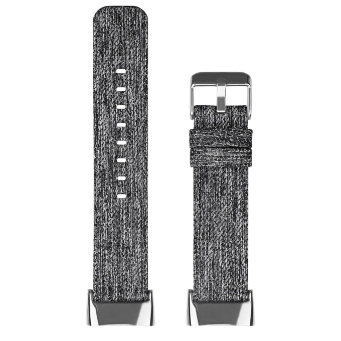 fb.ny48.7 Upright Grey strapsco Canvas Band for Fitbit Charge 5
