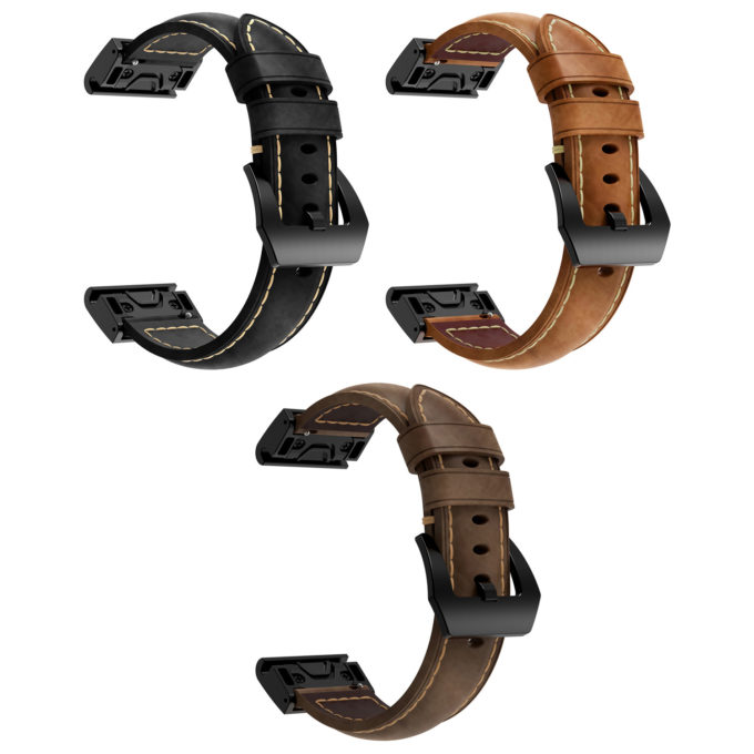 g.l5 All Colors StrapsCo QuickFit 20 Leather Watch Band Strap for Garmin Fenix 5S
