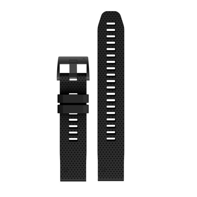 g.r71.1 Upright Black StrapsCo Silicone Strap for Garmin Fenix 5S Rubber Watch Band 1